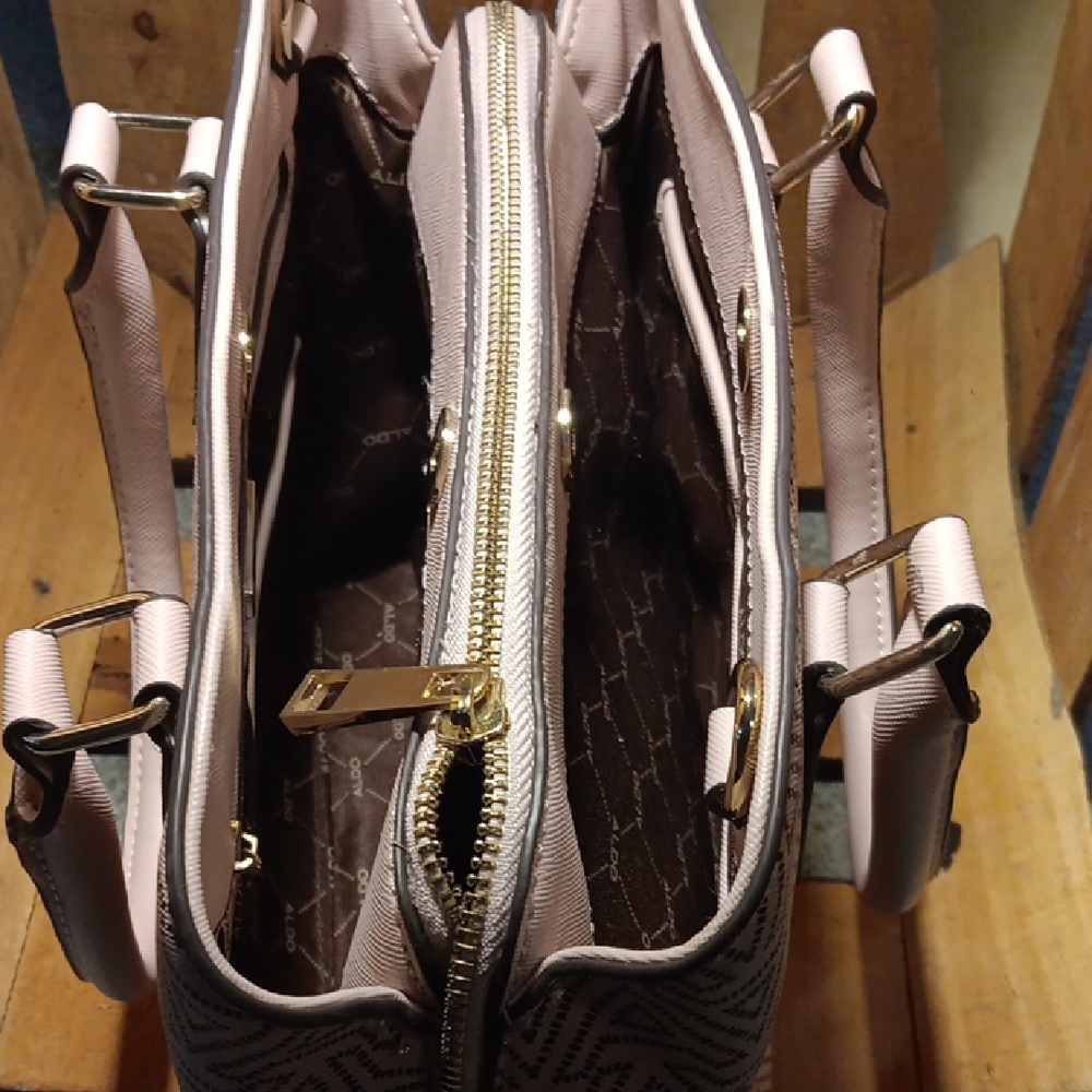 Aldo Pink Geometric Pattern Handbag - image 4